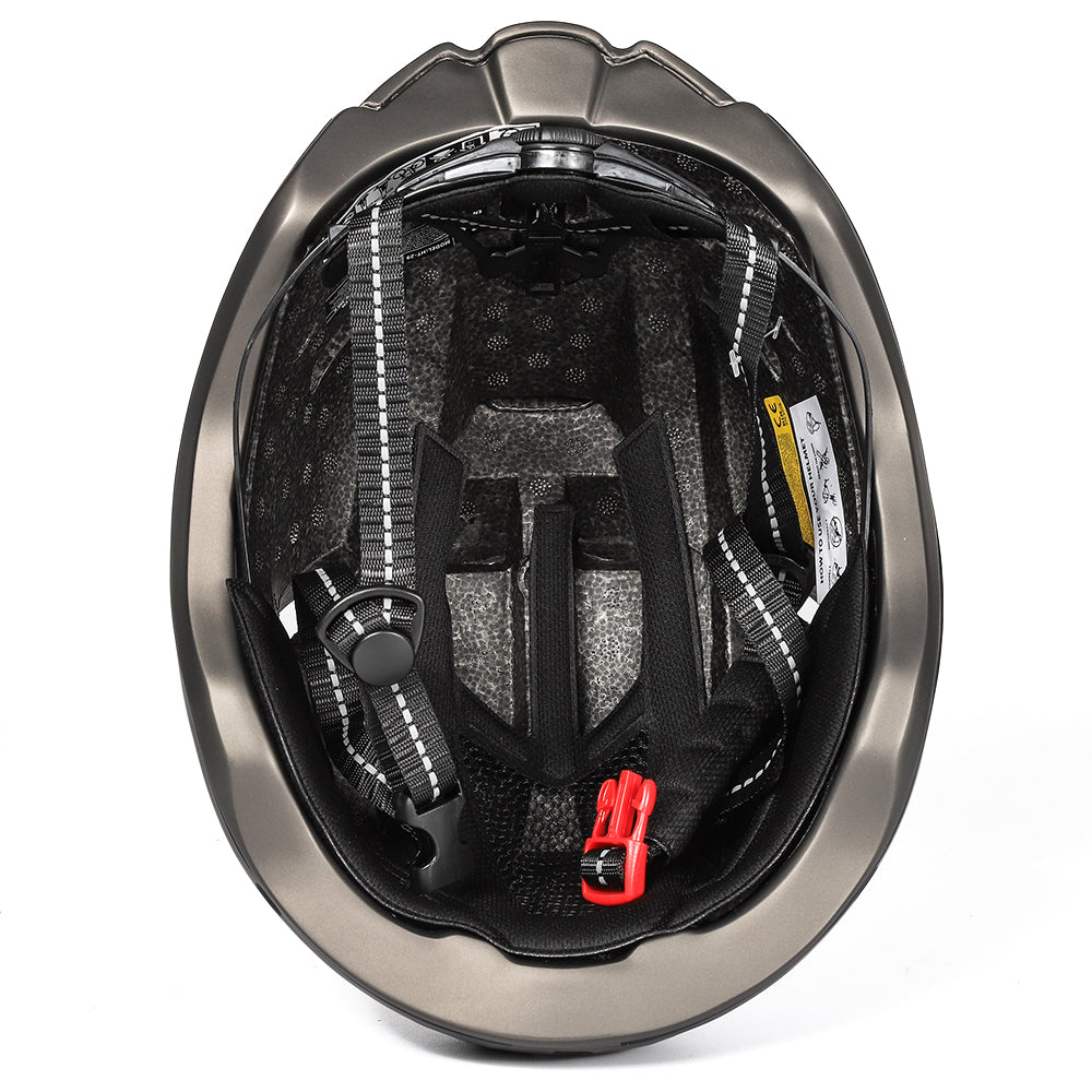 UWALK A026G Bike Helmet with magnetic windshield & USB charging taillight