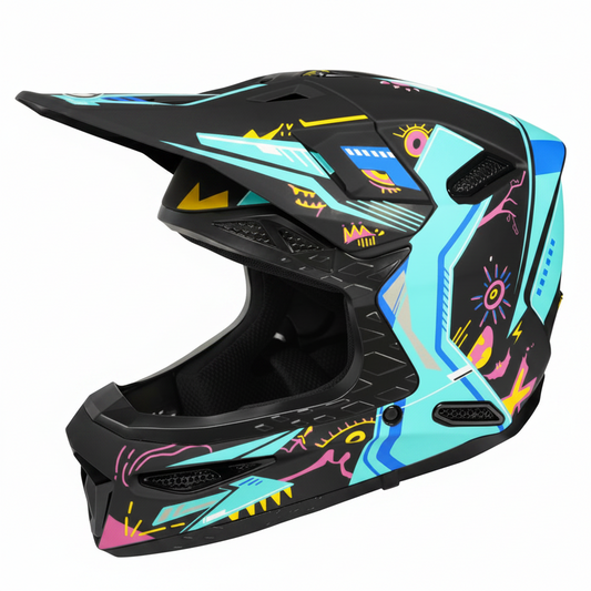 UWALK 121 Motocross Helmet with DOT & CE Certified