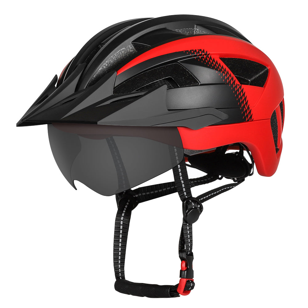 HOT UWALK A023G Bicycle Helmet with magnetic len, with charging tail light for Adult