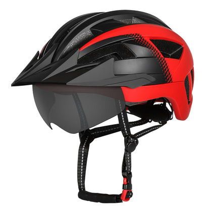 HOT UWALK A023G Bicycle Helmet with magnetic len, with charging tail light for Adult