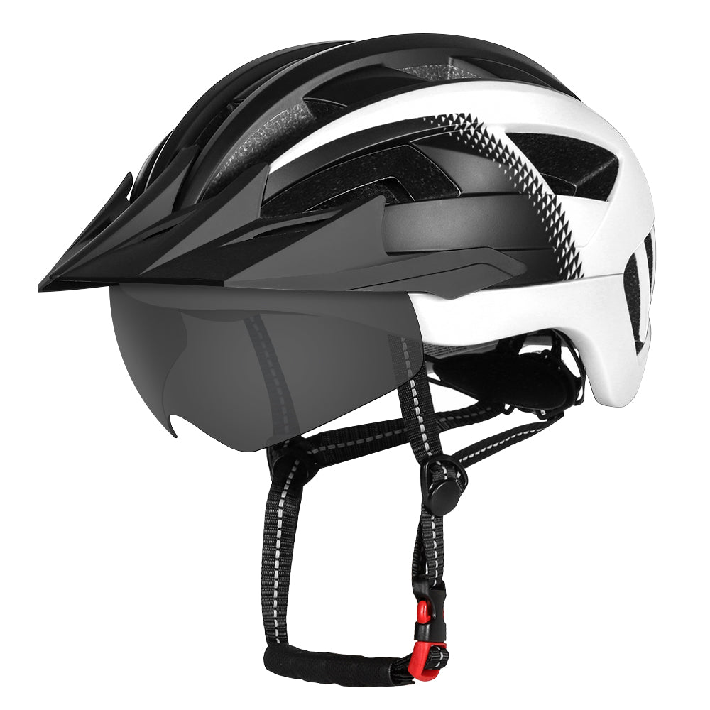 HOT UWALK A023G Bicycle Helmet with magnetic len, with charging tail light for Adult