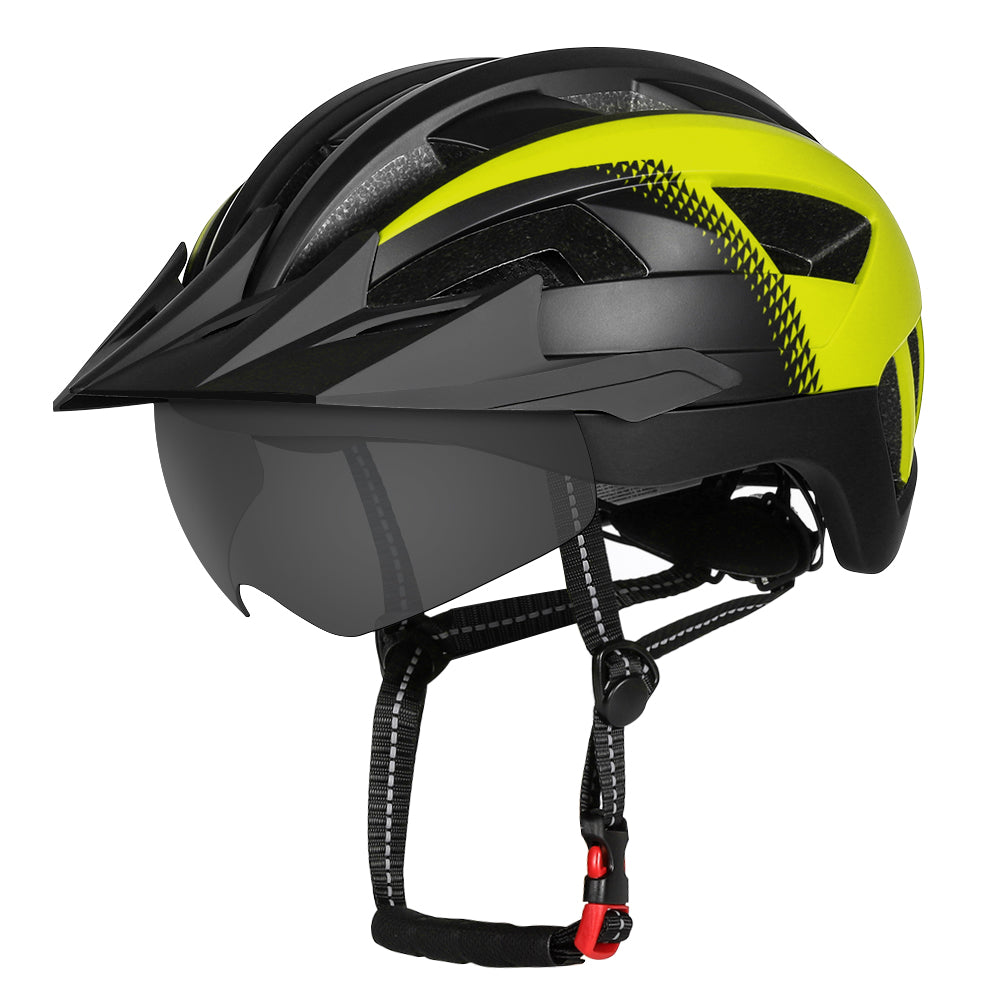HOT UWALK A023G Bicycle Helmet with magnetic len, with charging tail light for Adult
