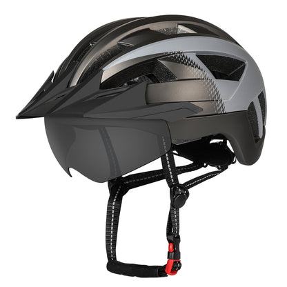 HOT UWALK A023G Bicycle Helmet with magnetic len, with charging tail light for Adult