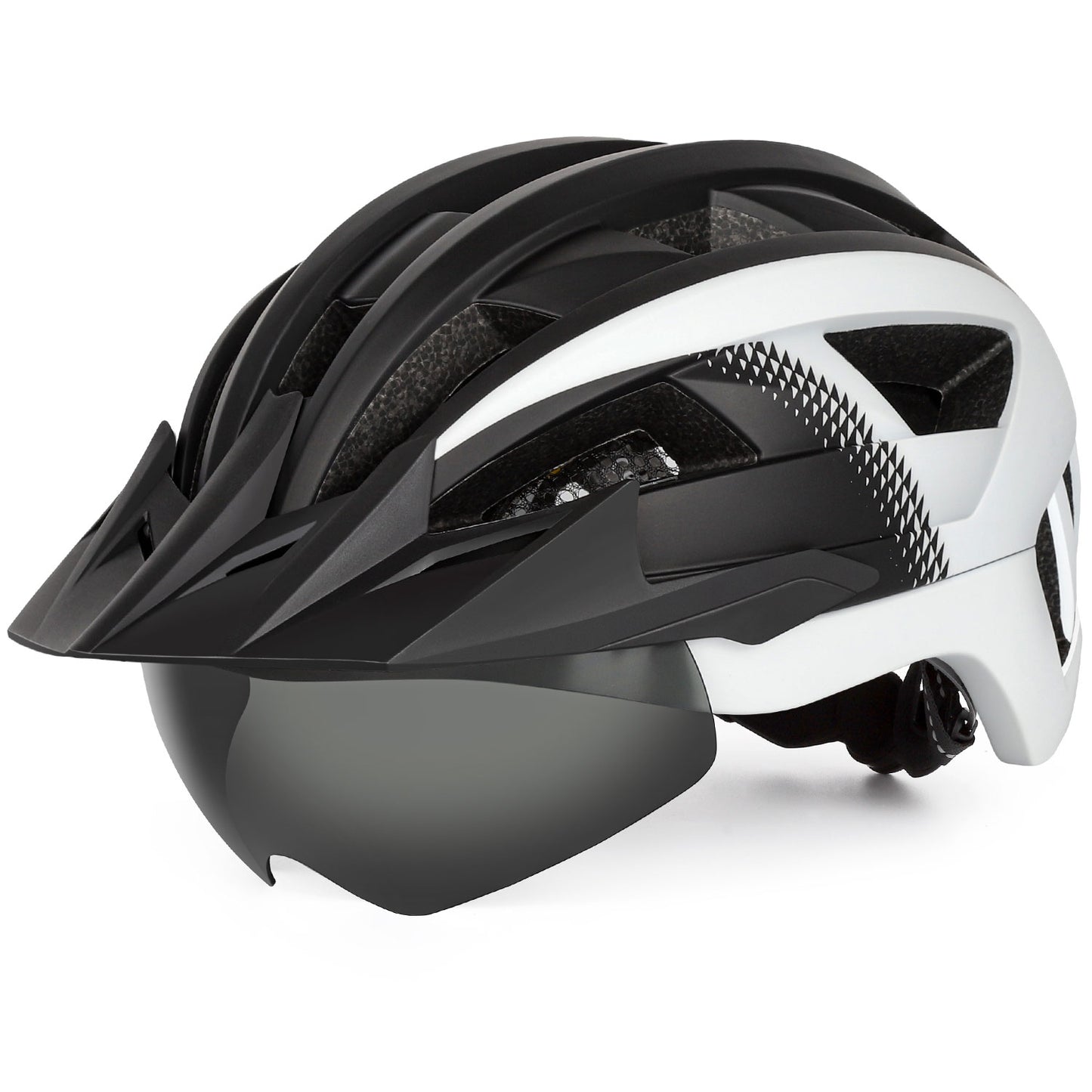 HOT UWALK A023G Bicycle Helmet with magnetic len, with charging tail light for Adult
