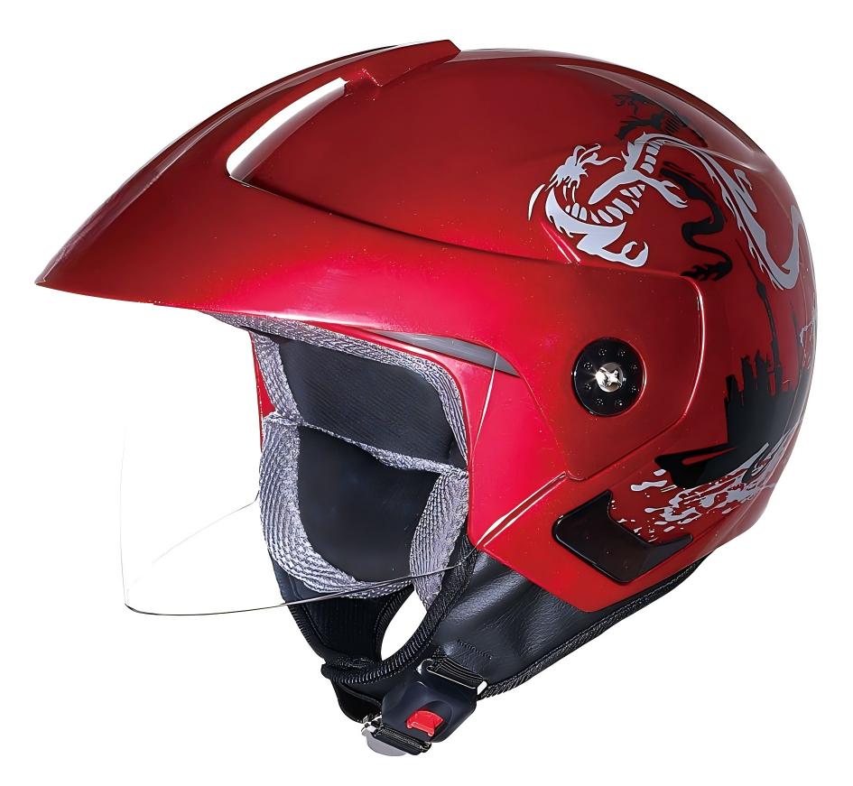 UWALK 215 Open Face Motorcycle Helmet, DOT & CE Certified