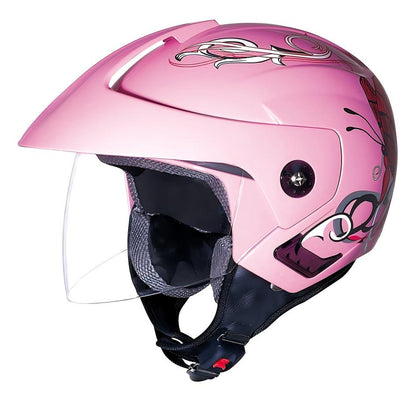 UWALK 215 Open Face Motorcycle Helmet, DOT & CE Certified