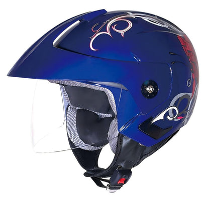 UWALK 215 Open Face Motorcycle Helmet, DOT & CE Certified