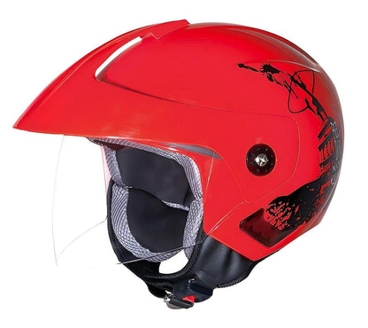 UWALK 215 Open Face Motorcycle Helmet, DOT & CE Certified