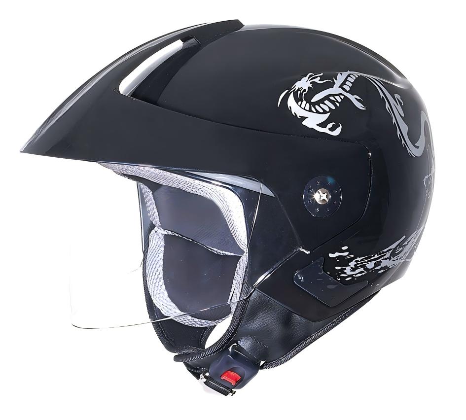 UWALK 215 Open Face Motorcycle Helmet, DOT & CE Certified