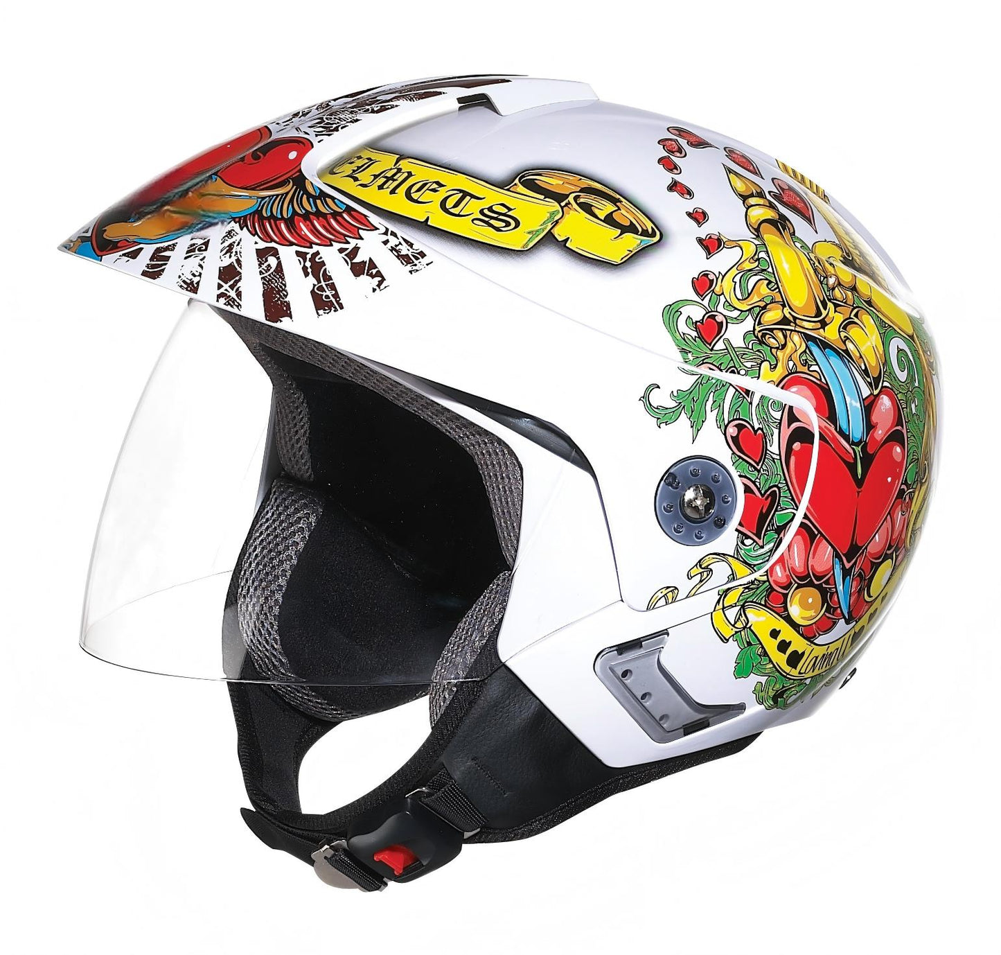 UWALK 215 Open Face Motorcycle Helmet, DOT & CE Certified