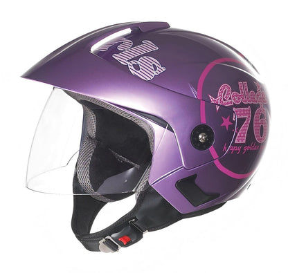 UWALK 215 Open Face Motorcycle Helmet, DOT & CE Certified