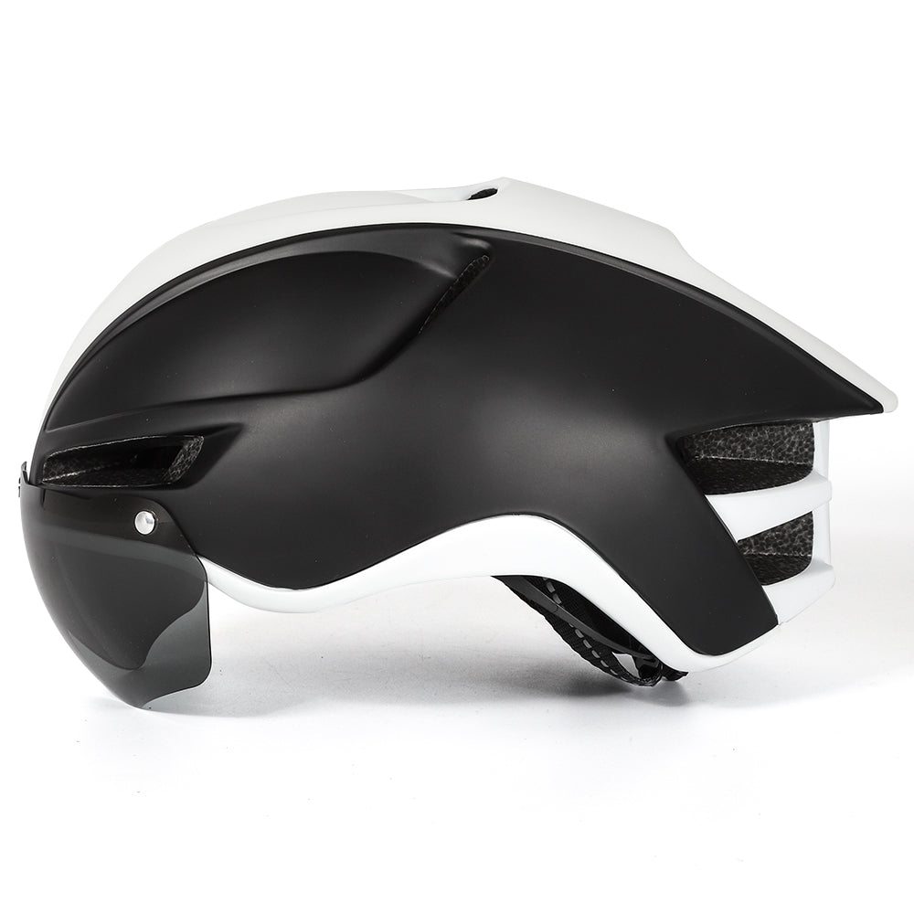 UWALK A026G Bike Helmet with magnetic windshield & USB charging taillight