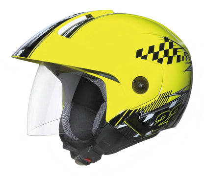 UWALK 215 Open Face Motorcycle Helmet, DOT & CE Certified
