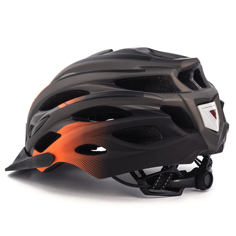 UWALK A037V Bicycle Helmet with detachable brim & Button battery tail light for Adult