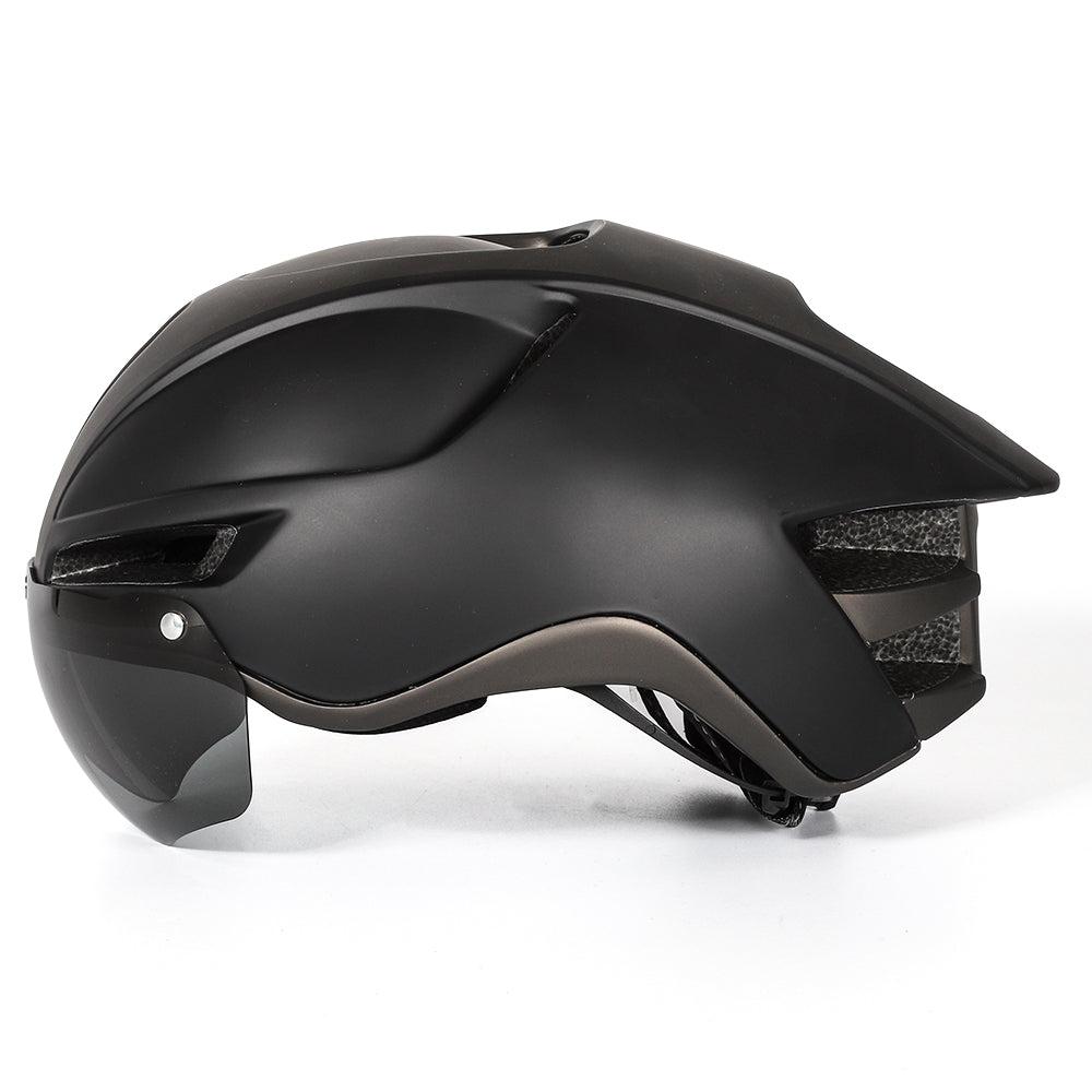 UWALK A026G Bike Helmet with magnetic windshield & USB charging taillight