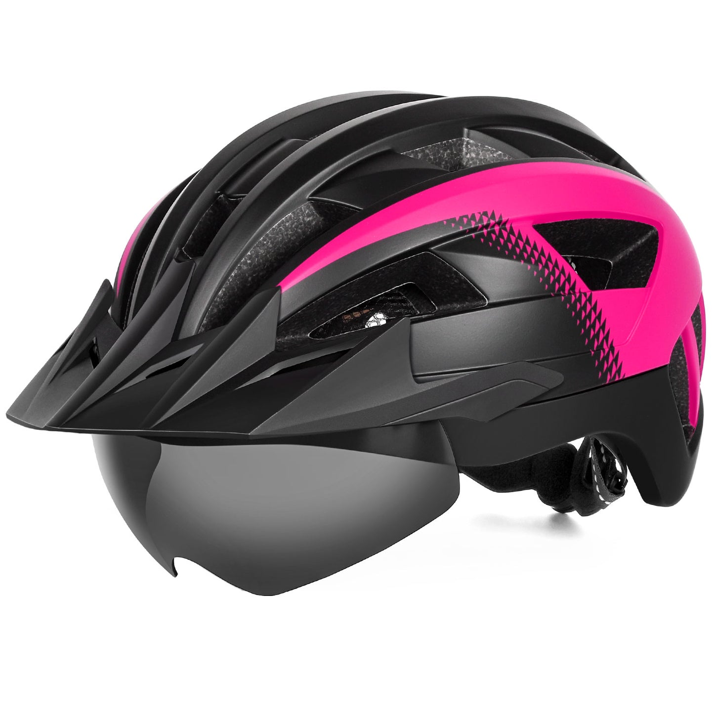 HOT UWALK A023G Bicycle Helmet with magnetic len, with charging tail light for Adult