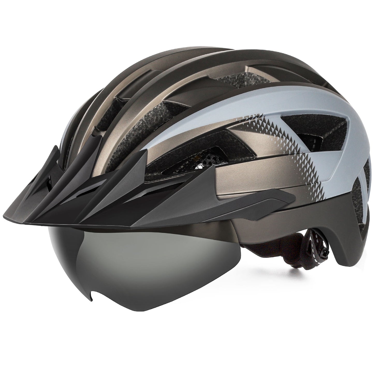HOT UWALK A023G Bicycle Helmet with magnetic len, with charging tail light for Adult