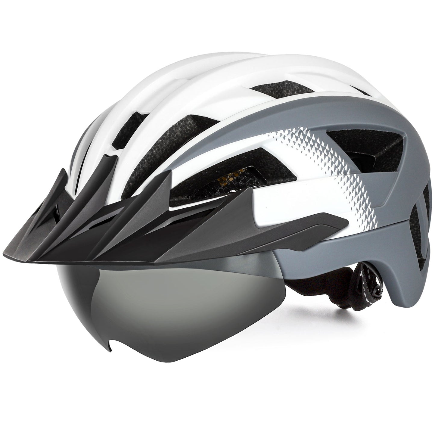 HOT UWALK A023G Bicycle Helmet with magnetic len, with charging tail light for Adult