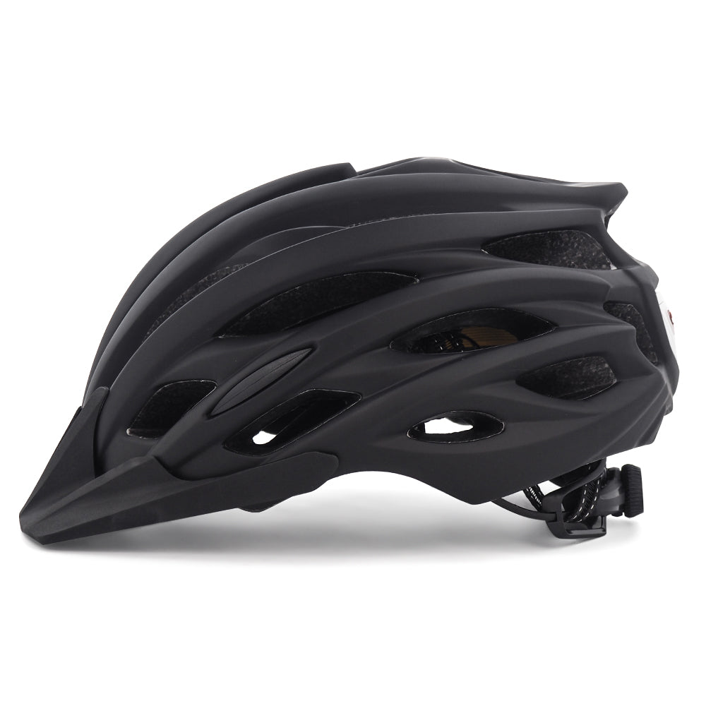 UWALK A037V Bicycle Helmet with detachable brim & Button battery tail light for Adult