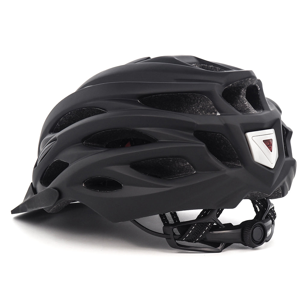 UWALK A037V Bicycle Helmet with detachable brim & Button battery tail light for Adult