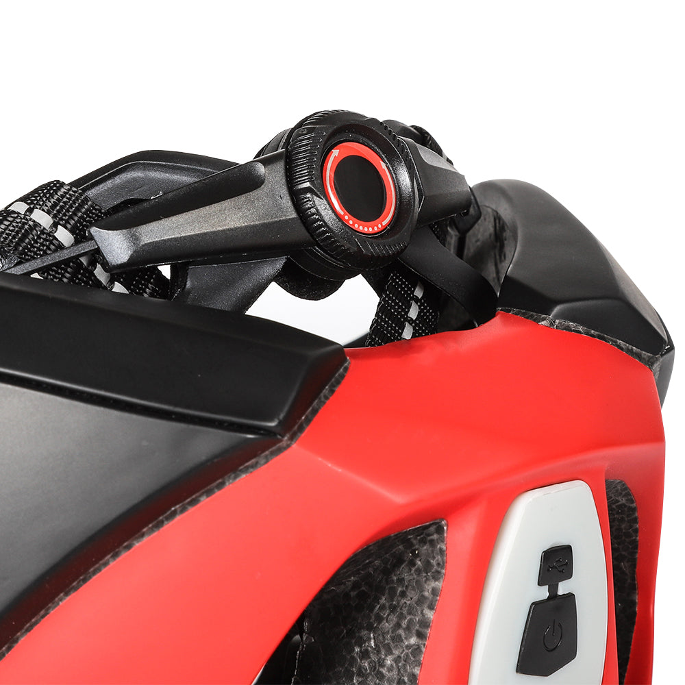 UWALK A016G Bike Helmet with magnetic windshield & USB charging taillight