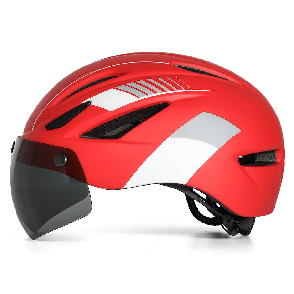 UWALK-A013G Bike Helmet with magnetic windshield & USB charging taillight
