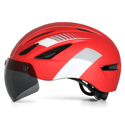UWALK-A013G Bike Helmet with magnetic windshield & USB charging taillight