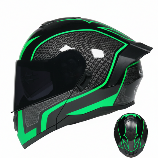UWALK 900 Flip-Up Motorcycle Helmet with DOT Approved