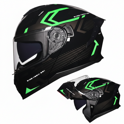 UWALK 909 Flip-Up Motorcycle Helmet with DOT Approved