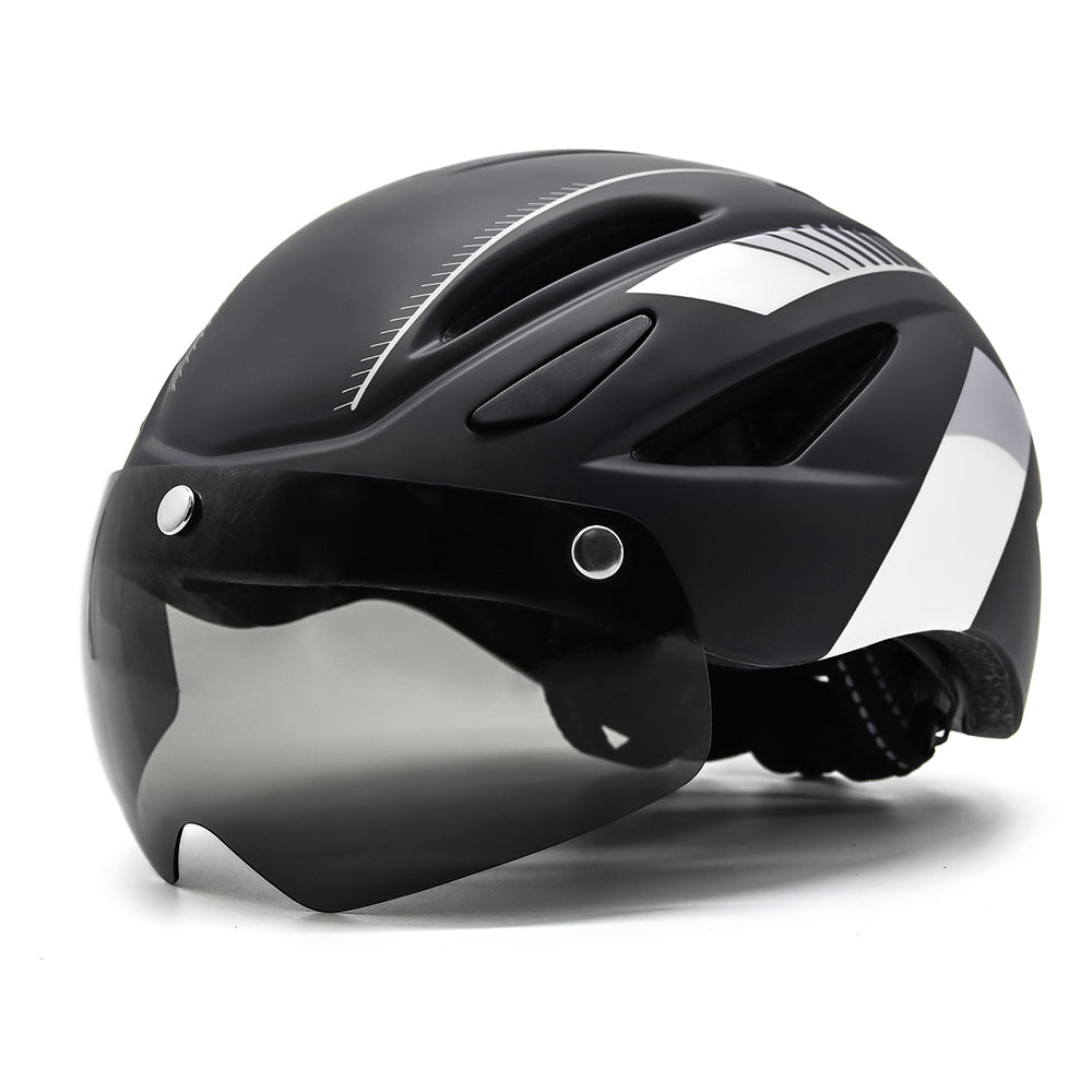 UWALK-A013G Bike Helmet with magnetic windshield & USB charging taillight