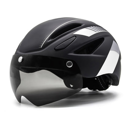 UWALK-A013G Bike Helmet with magnetic windshield & USB charging taillight