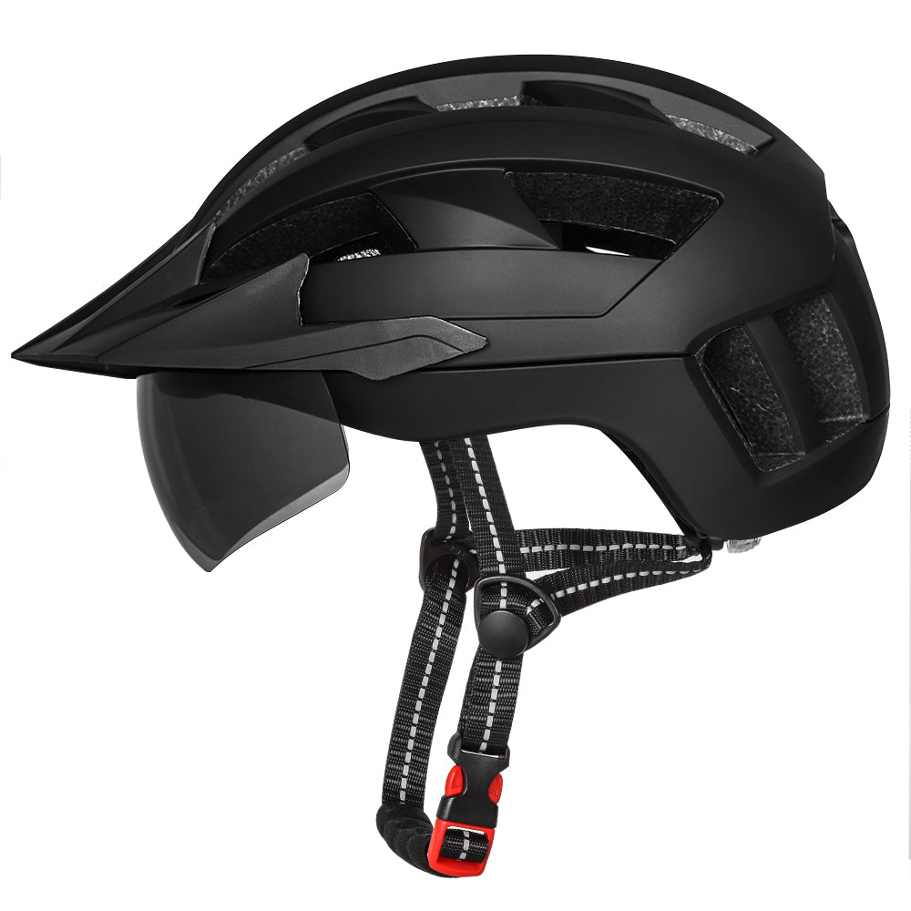 HOT UWALK A023G Bicycle Helmet with magnetic len, with charging tail light for Adult
