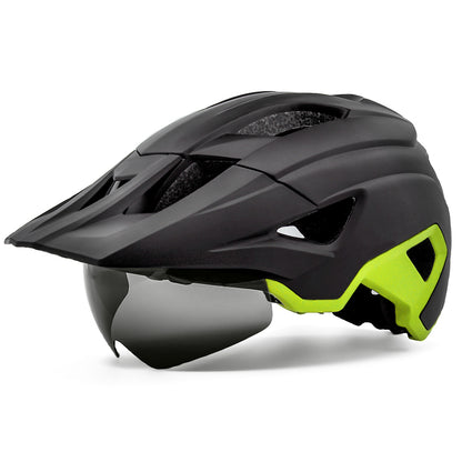 UWALK A030G Bicycle Helmet with detachable brim & USB charging taillight & Magnetic len for Adult