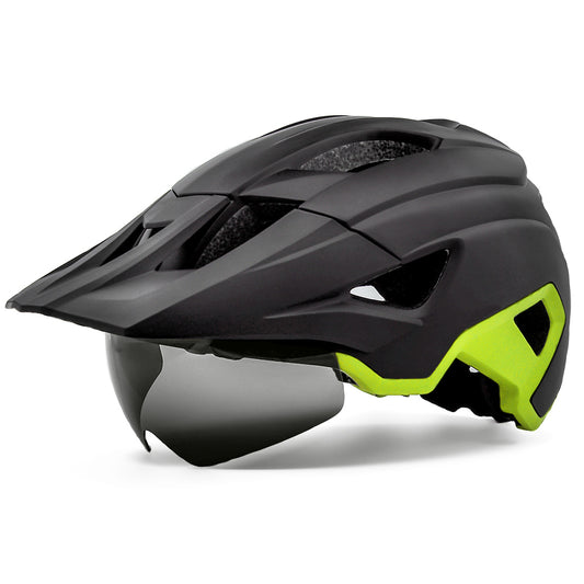 UWALK A030G Bicycle Helmet with detachable brim & USB charging taillight & Magnetic len for Adult
