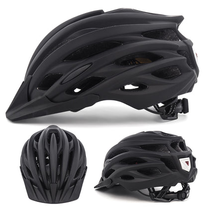 UWALK A037V Bicycle Helmet with detachable brim & Button battery tail light for Adult