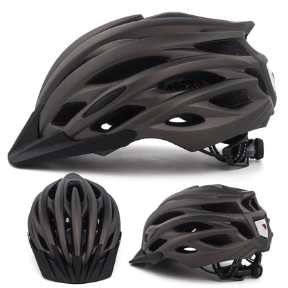 UWALK A037V Bicycle Helmet with detachable brim & Button battery tail light for Adult