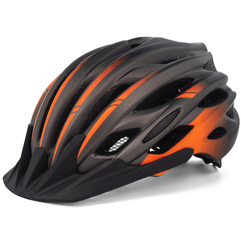 UWALK A037V Bicycle Helmet with detachable brim & Button battery tail light for Adult