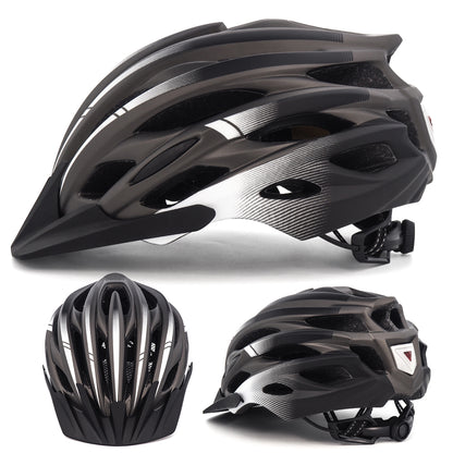 UWALK A037V Bicycle Helmet with detachable brim & Button battery tail light for Adult