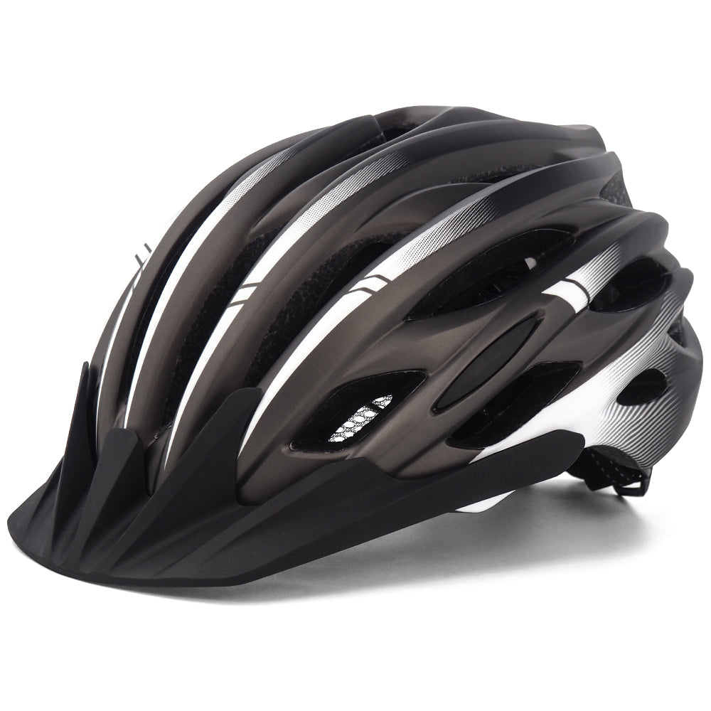 UWALK A037V Bicycle Helmet with detachable brim & Button battery tail light for Adult