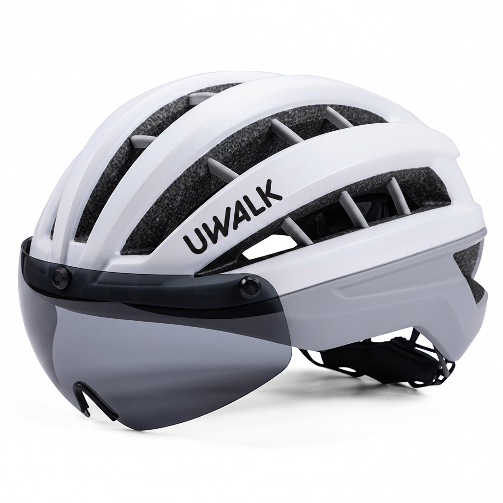 NEW UWALK A006G Bike Helmet with Magnetic len for adult