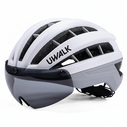 NEW UWALK A006G Bike Helmet with Magnetic len for adult