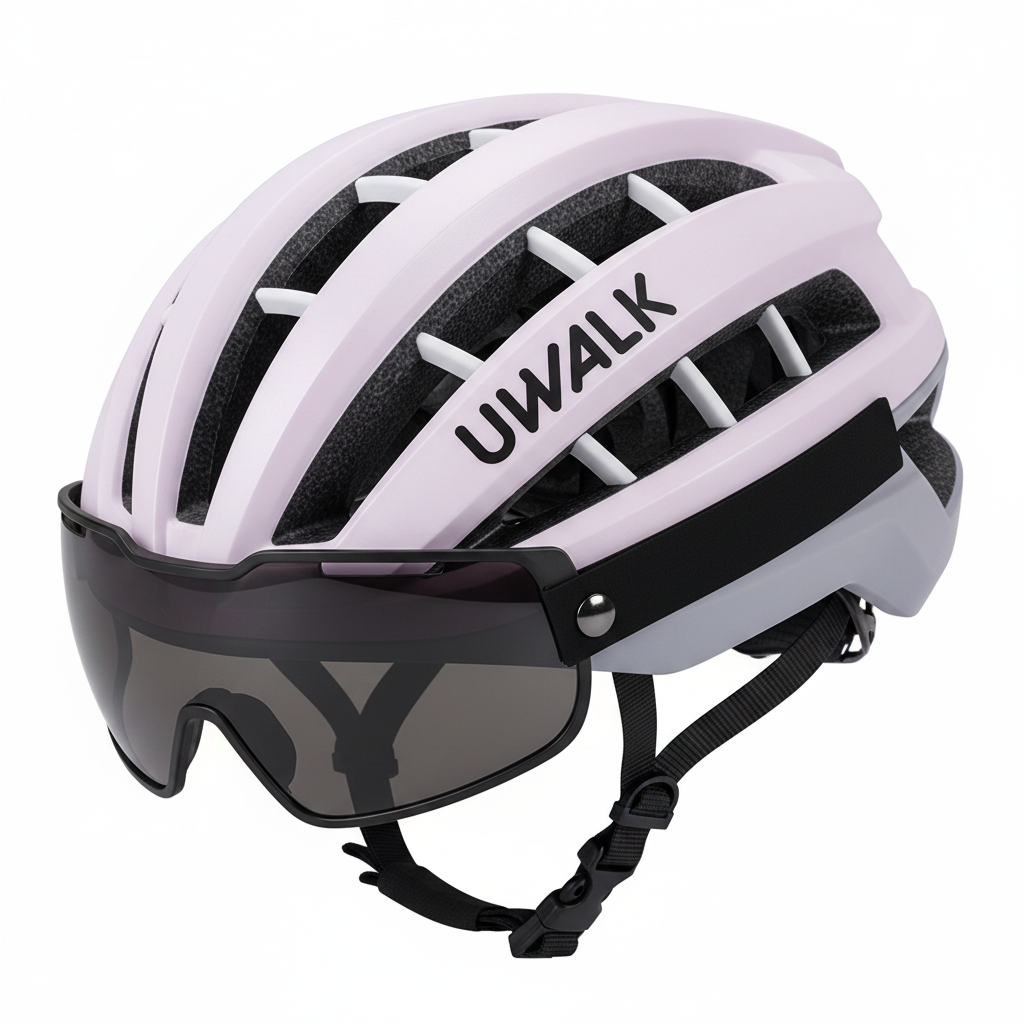 NEW UWALK A006G Bike Helmet with Magnetic len for adult