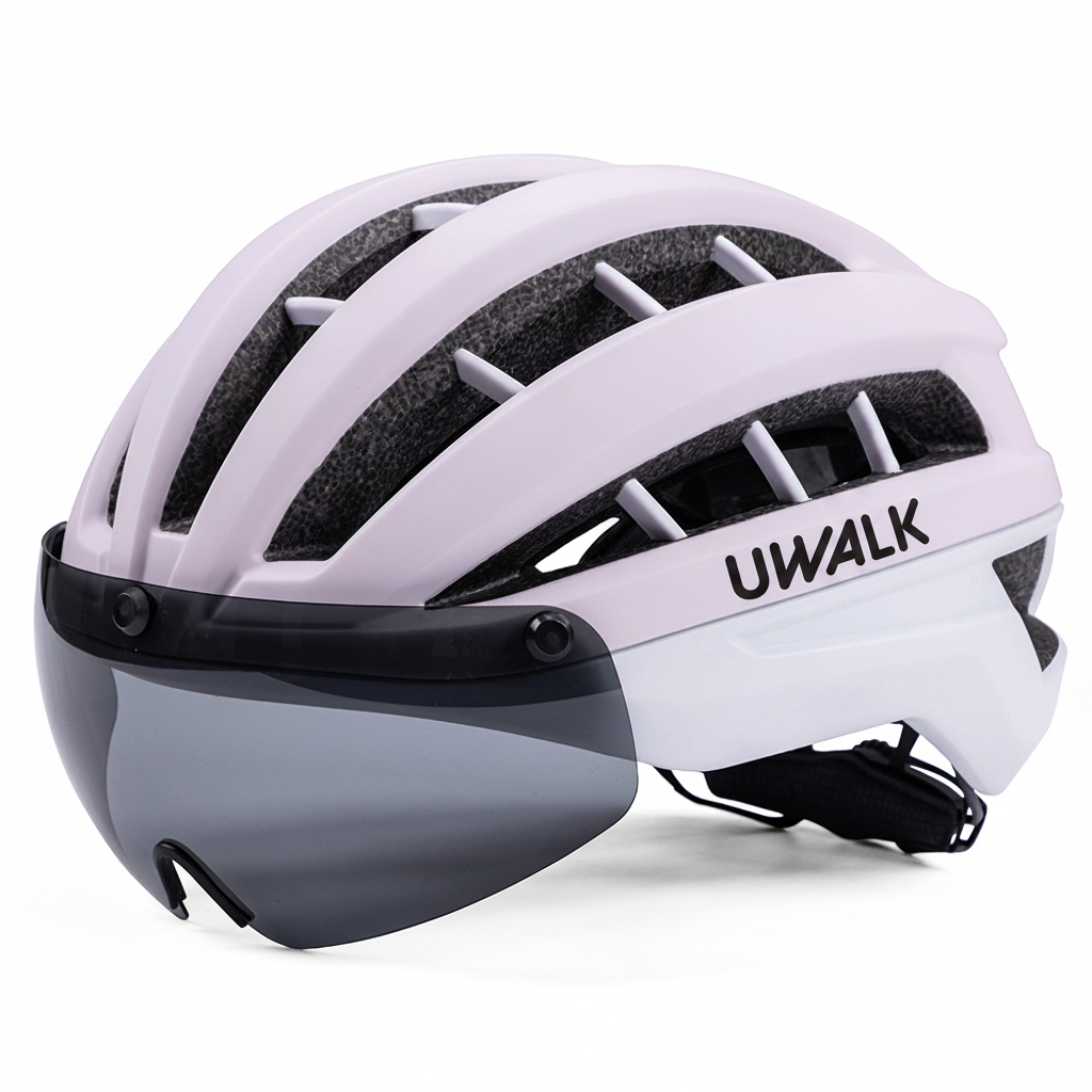 NEW UWALK A006G Bike Helmet with Magnetic len for adult