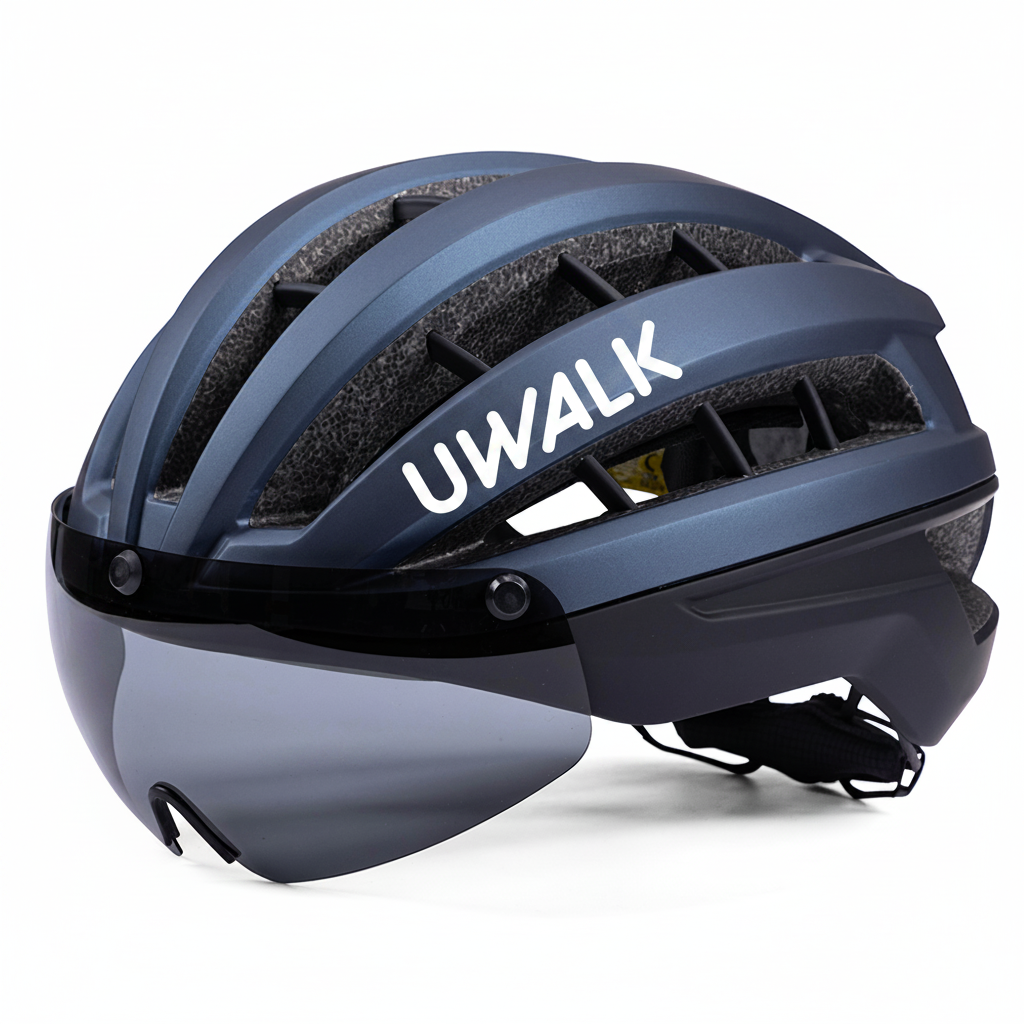 NEW UWALK A006G Bike Helmet with Magnetic len for adult