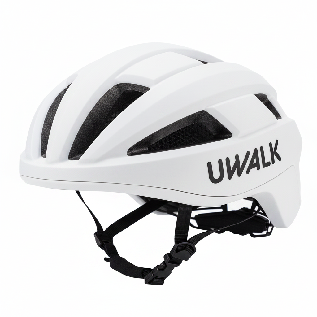 UWALK A008G Bike Helmet with Magnetic len for Adult