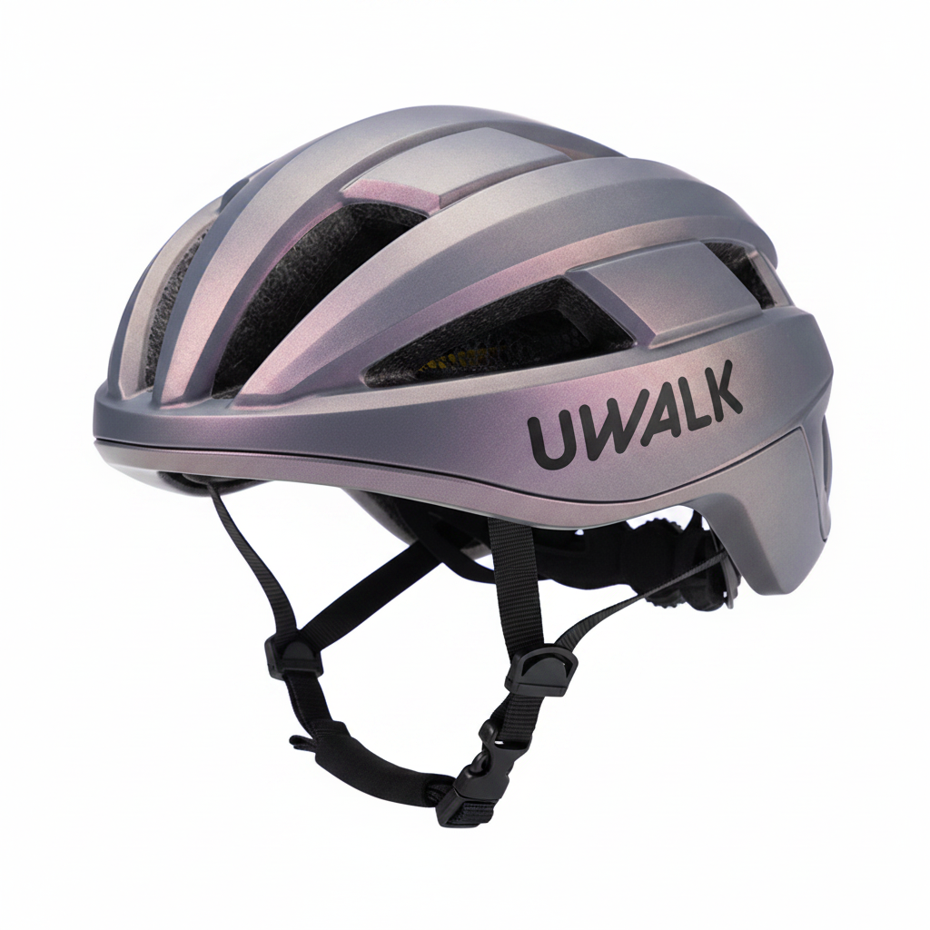 UWALK A008G Bike Helmet with Magnetic len for Adult