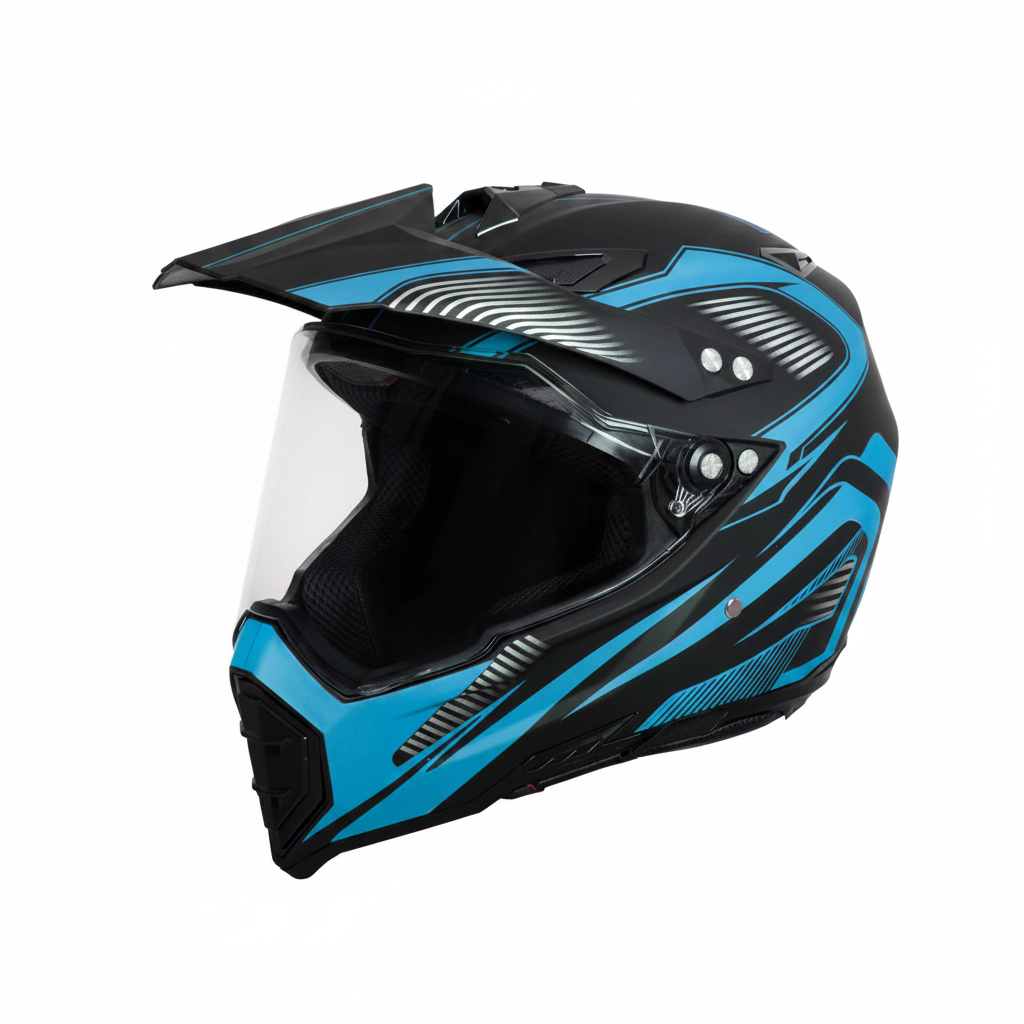 UWALK 128 Motocross Helmet for Adult, DOT & CE Certified