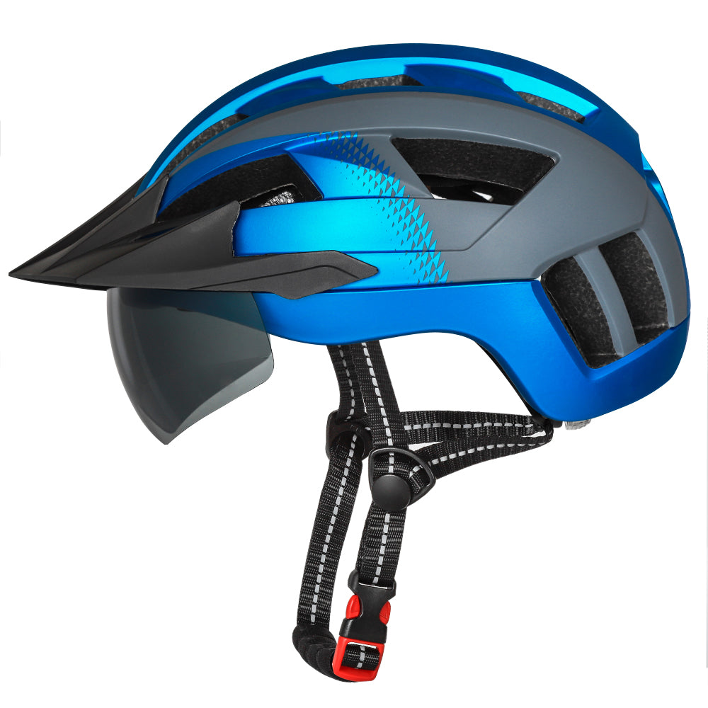 HOT UWALK A023G Bicycle Helmet with magnetic len, with charging tail light for Adult