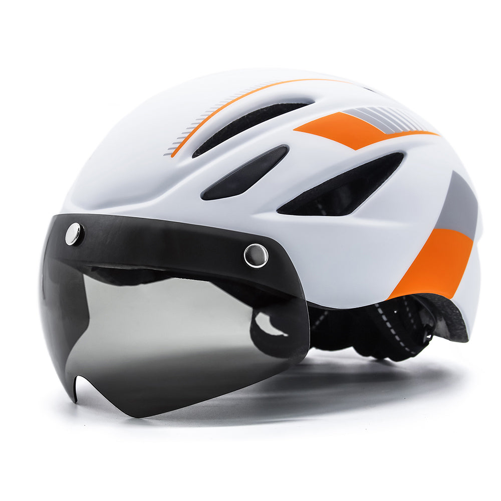 UWALK-A013G Bike Helmet with magnetic windshield & USB charging taillight