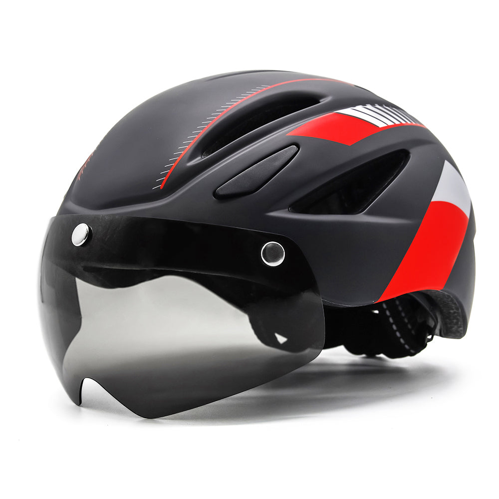 UWALK-A013G Bike Helmet with magnetic windshield & USB charging taillight
